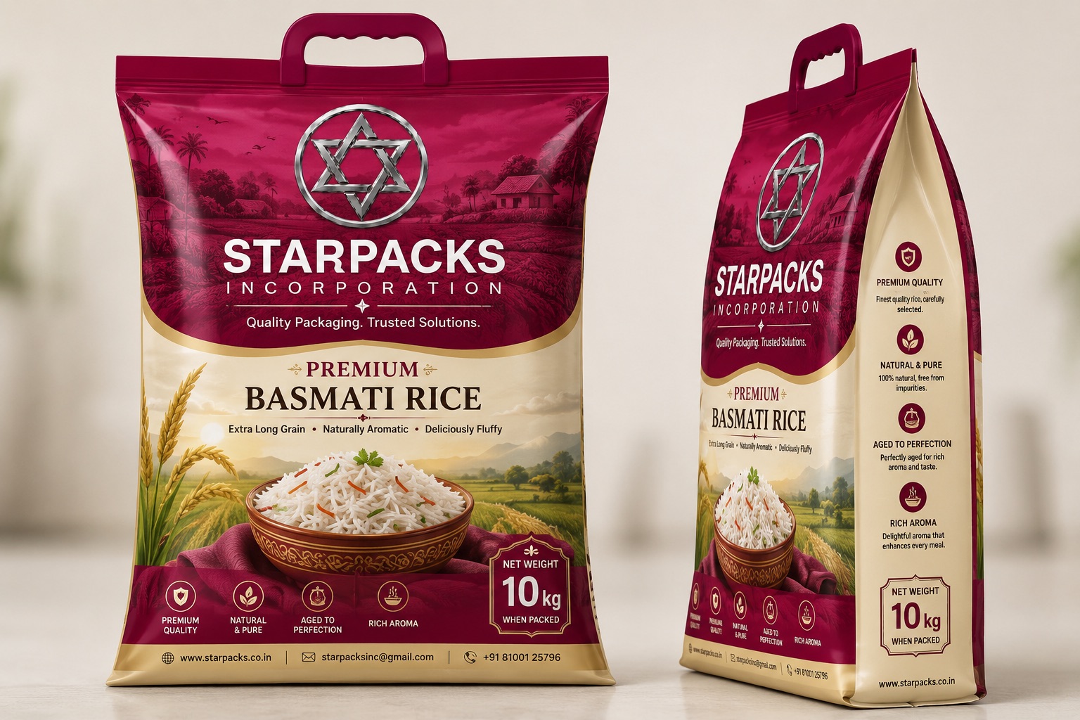 BOPP Rice Bag Design 2